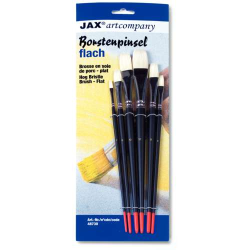 JAX® artcompany Borstenpinsel-Set, flach 