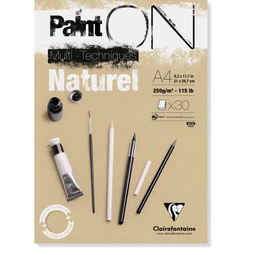 CLAIREFONTAINE Paint ON Naturel Karton 