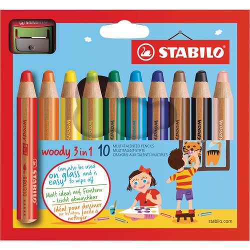 STABILO® Woody Farbstifte 3 in 1, Sets 