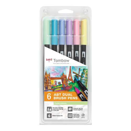 Tombow® Abt Dual Brush Pen 6er Set