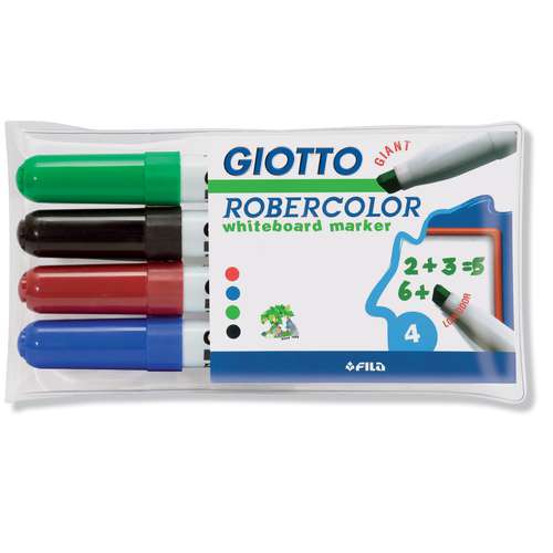 GIOTTO Robercolor Whiteboard Marker Set, Keilform 
