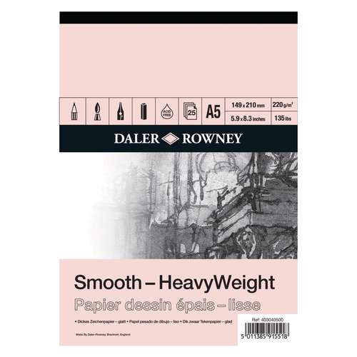 DALER-ROWNEY Smooth Heavyweight Zeichenblock 