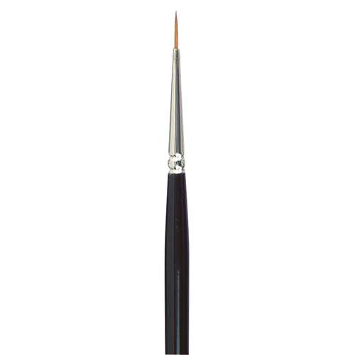 Harder & Steenbeck Rotmarderpinsel – 3er Set, Größe 2/0, Für Detailarbeiten, Silberzwinge