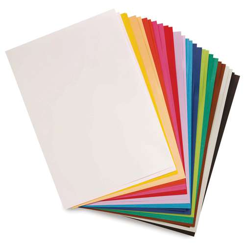 CLAIREFONTAINE MAYA farbiges Bastelpapier, 28er-Sortiment lebhafte Farbtöne 