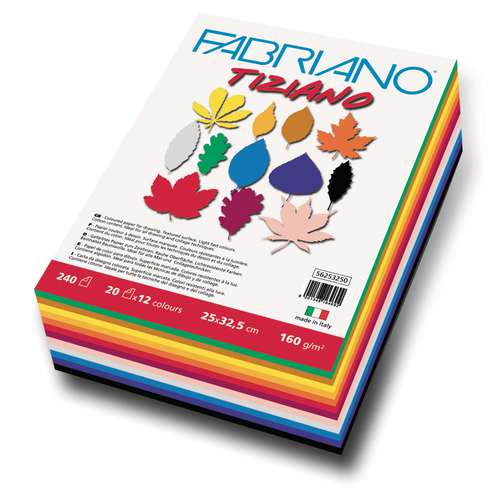 FABRIANO® Künstlerpapier Tiziano, Maxipack 
