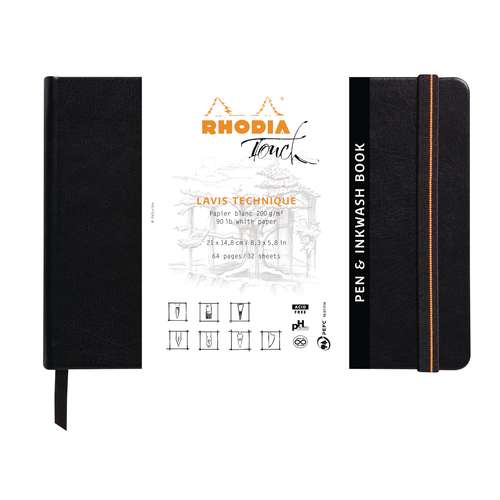 RHODIA TOUCH Pen & Inkwash Book, Skizzenbuch 