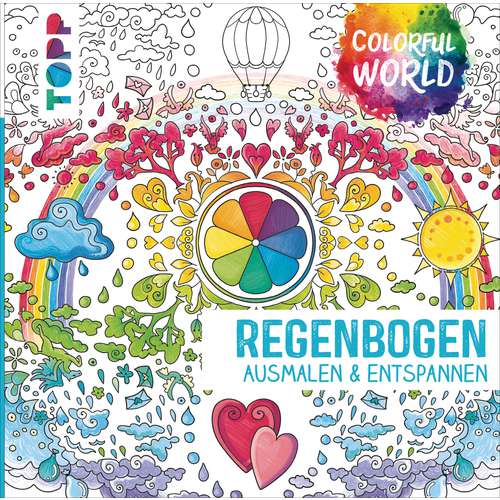 Colorful World - Regenbogen - Ausmalbuch 