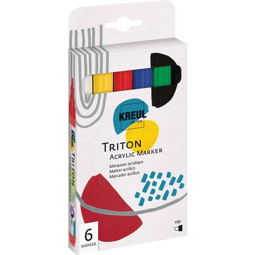 KREUL Triton Acrylic Marker edge 6er-Set 