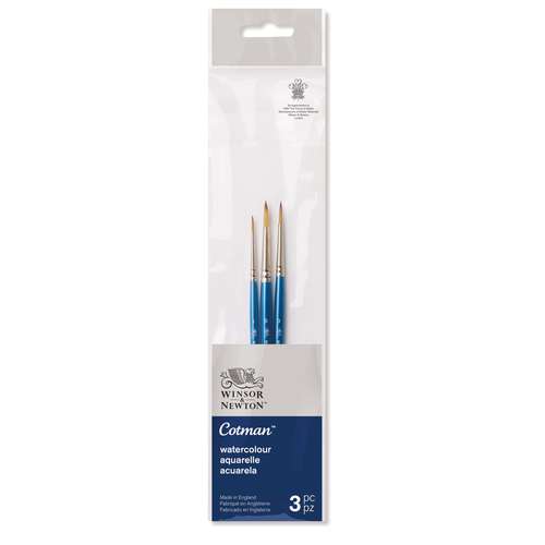 WINSOR & NEWTON Cotman™ Aquarellpinsel 3er-Set, Serie 111 