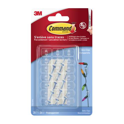 3M™ Command™ Transparente Deko-Clips 