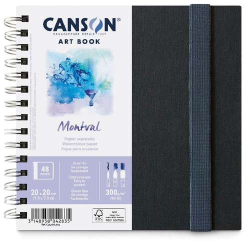 3er Set Aquarell-Tagebücher – Kleines Quadratisches Skizzenbuch, 5 Cm, Für Unterwegs