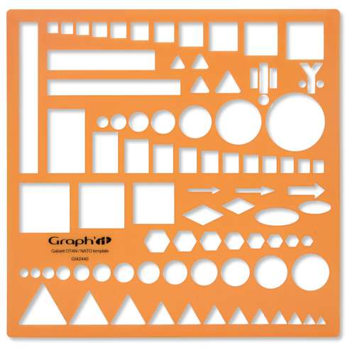Gabarit OTAN Graph'it Zeichenschablone 