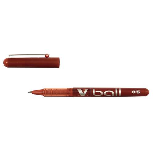 Pilot Nachfüllminen Für V Ball RT Tintenroller – 3 Stück, Rot, 0,7mm Kugel, Strichstärke 0,35mm