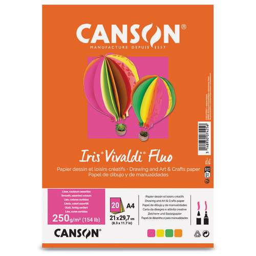 CANSON® Iris® Vivaldi® Fluo Papier Sortiment 