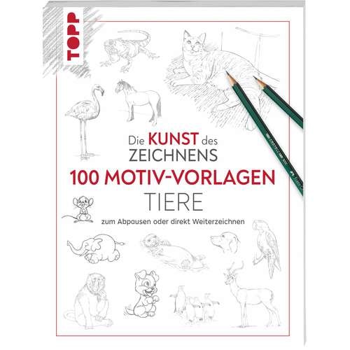 Kunst des Zeichnens 100 Motiv-Vorlagen Tiere 