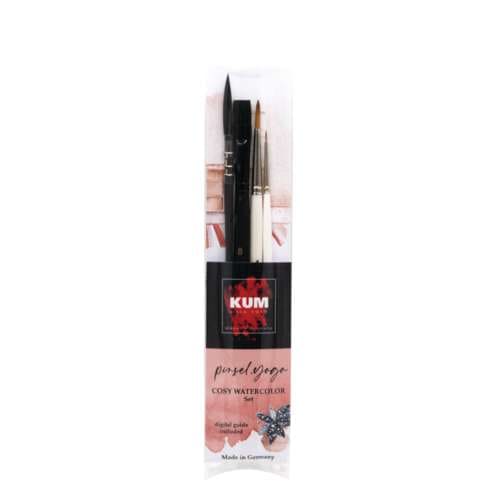 KUM® Cosy Aquarell Pinselset – pinesl.yoga, 4-teilig 