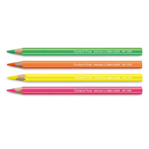 CARAN d’ACHE® MAXI FLUO fluoreszierenden Farbstifte 
