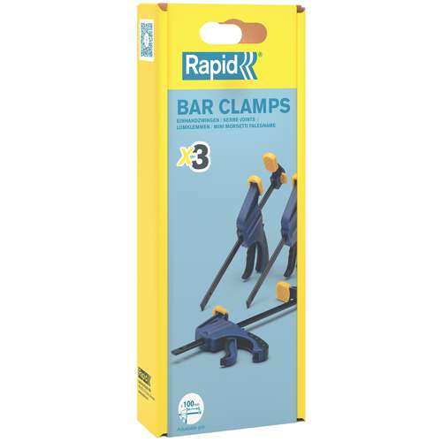 Rapid® Mini Einhand Leimzwingen 3 Stück 
