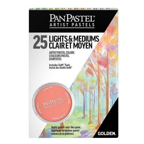 PANPASTEL® Künstlerpastelle Set 25 Näpfe Light & Medium 
