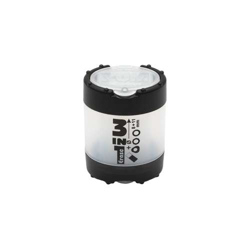 KUM® 3-in-1 Doppelanspitzer mit Radiergummi, 8 mm + 11 mm 