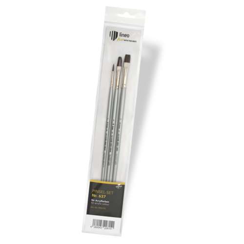 lineo PERFECT ACRYL Acrylpinsel, 3er-Set 