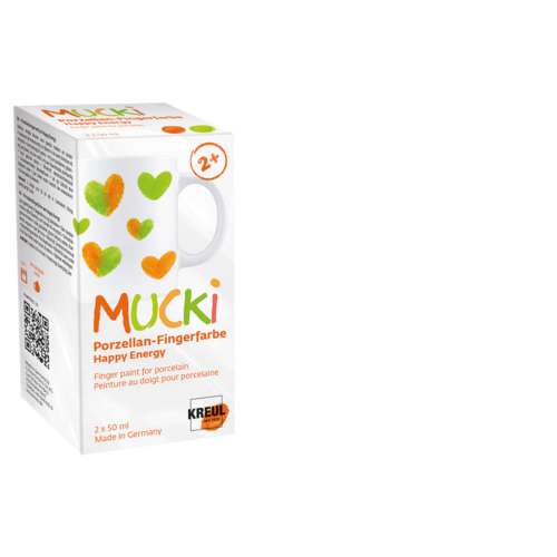 KREUL MUCKI Porzellan-Fingerfarbe 'Happy Energy'“ 