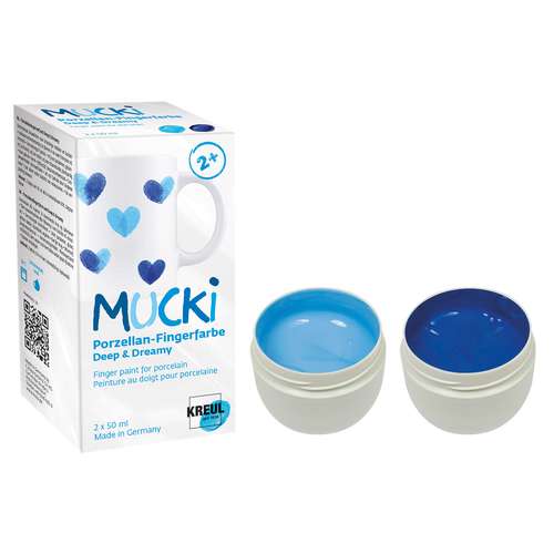 KREUL MUCKI Porzellan-Fingerfarbe ''Deep & Dreamy“ 