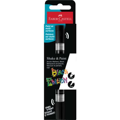 FABER-CASTELL Black Edition Shake & Paint Acrylmarker 