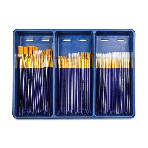 Royal & Langnickel 120er Pinselset, Gold Taklon Borsten 