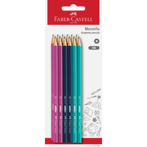 FABER-CASTELL Bleistifte HB, 12er Set 