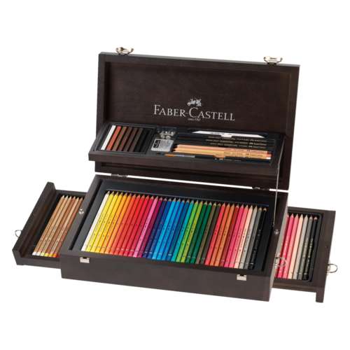 FABER-CASTELL Art & Graphic Collection Holzkoffer 
