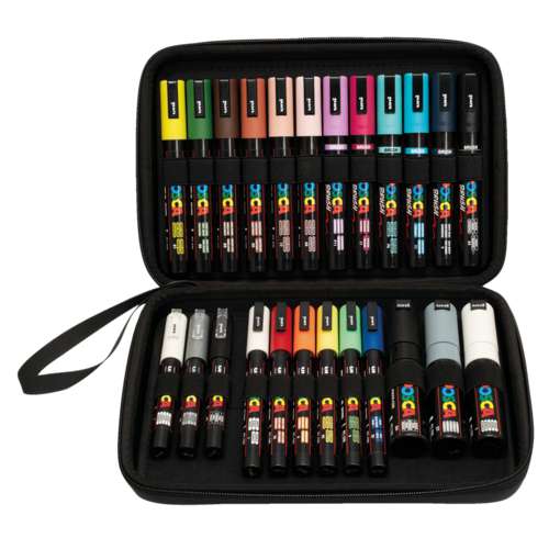 UNI POSCA Marker Set, 24 Marker 